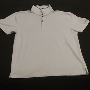 Kenneth Cole White Polo Shirt with Black Trim
